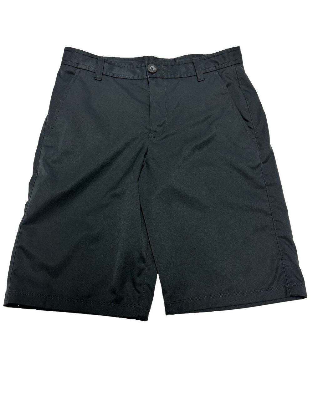 Boys UNDER ARMOUR Size 16 Large Performance Shorts Black EUC